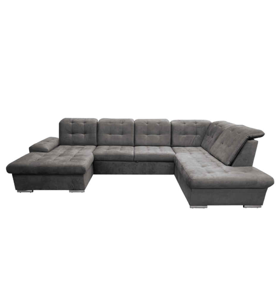 #ANGLE "U" LC2CVBL-TISSU DOLCE 5-GRIS-NICOLE U