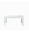 **TABLE RECTANGULAIRE 4P BLANC-180(220)CM--BELLARIVA