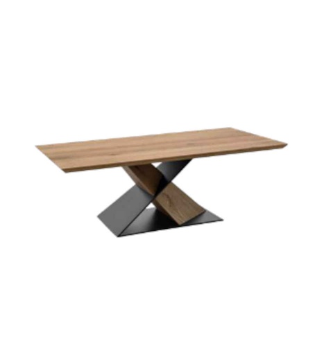 [0200121] #TABLE BASSE-120CM-ANTIQUE LACQUER-PYRAMID