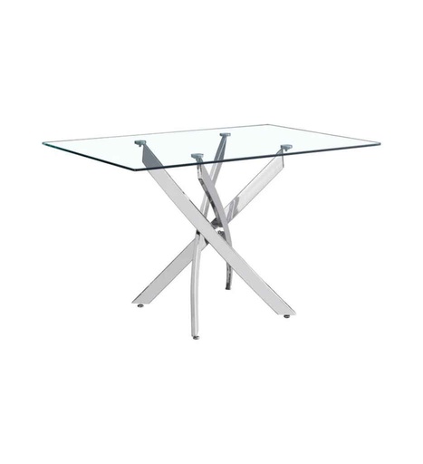 [0200141] #TABLE 130 X 80 X 75 H-52861CR - ROMI ARGENT