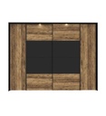ARMOIRE 2 COULISSANTES + 2 BATTANTES L279CM-JBMS12411B-M15-JABIM
