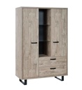 RANGEMENT 2PT/1N/2T-COM2BK-HUMUS OAK-COMO