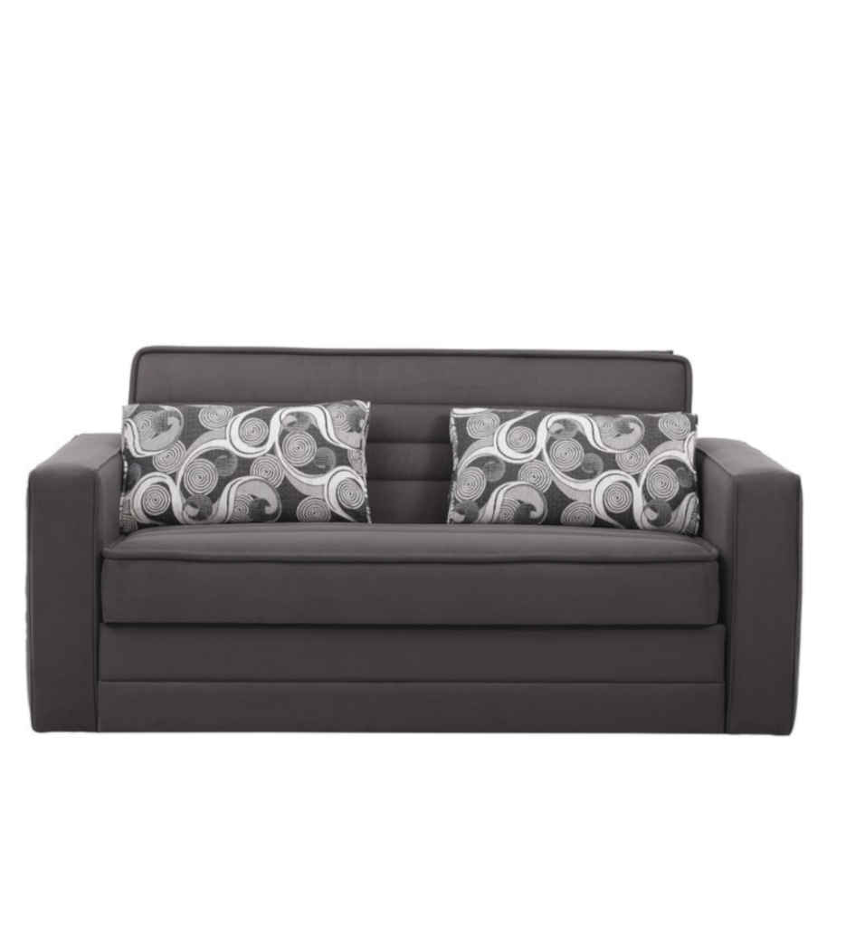 #BANQUETTE SOFABED VELOURS ANTHRACITE-SIENA