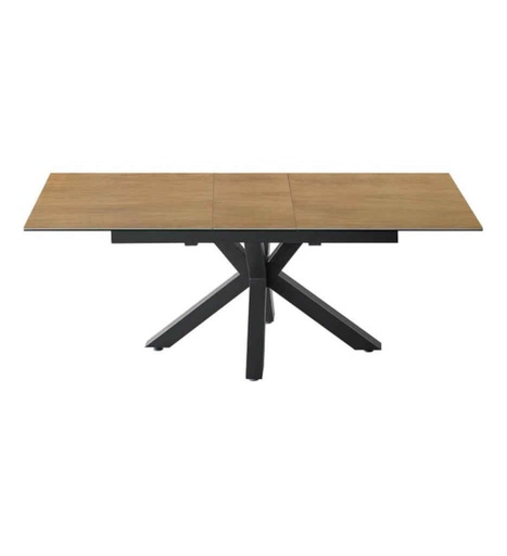 [0200192] #TABLE 180/220CM-BOIS-CERAMIQUE-58501BS-MARISSA