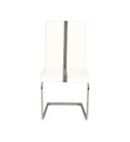 CHAISE ENZO BLANC/GRIS