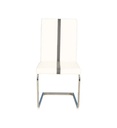 #CHAISE ENZO BLANC/GRIS