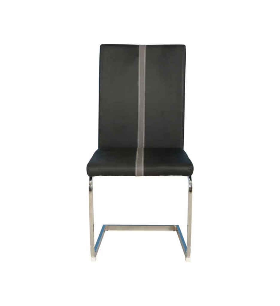 #CHAISE ENZO NOIR/GRIS