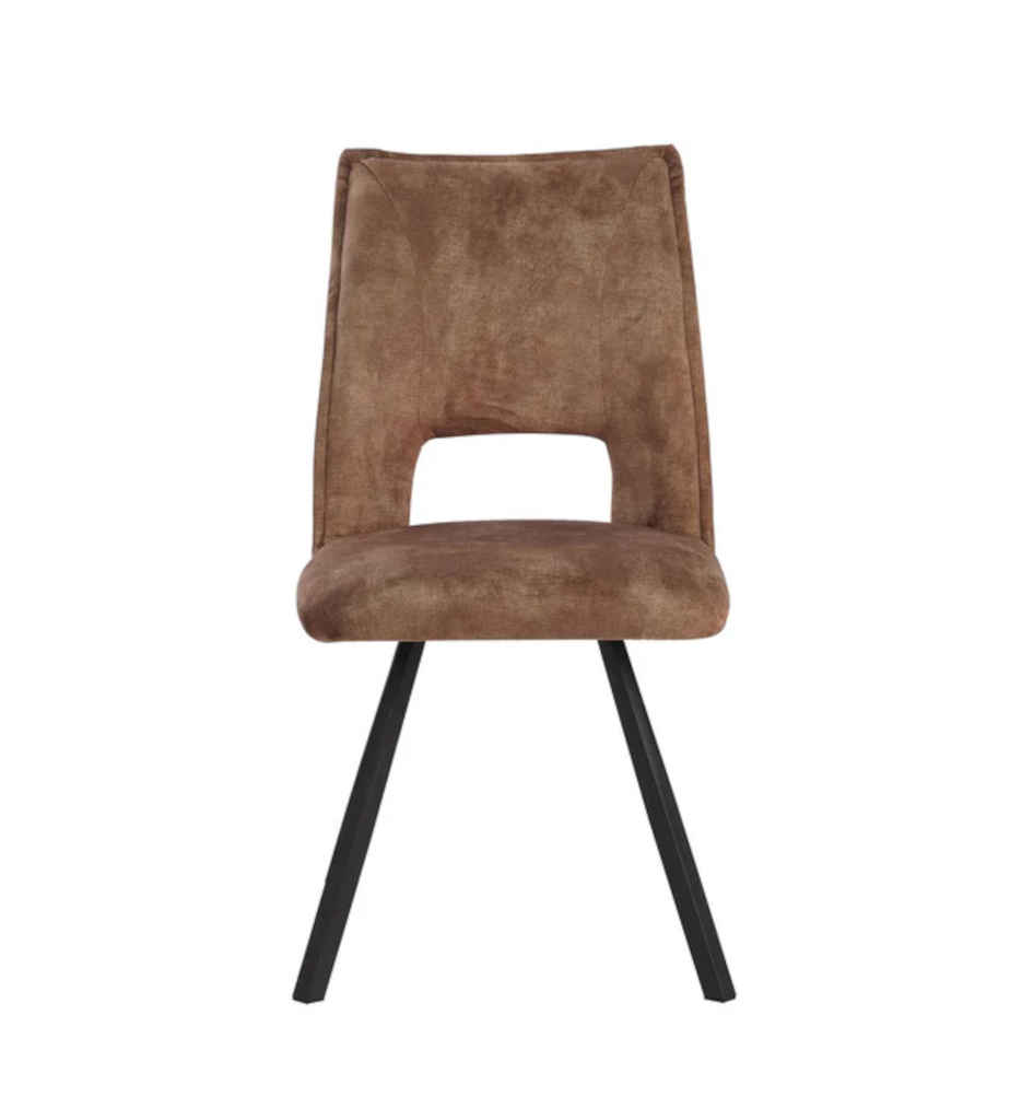 #CHAISES -TISSU TAUPE-16100TA-LEO