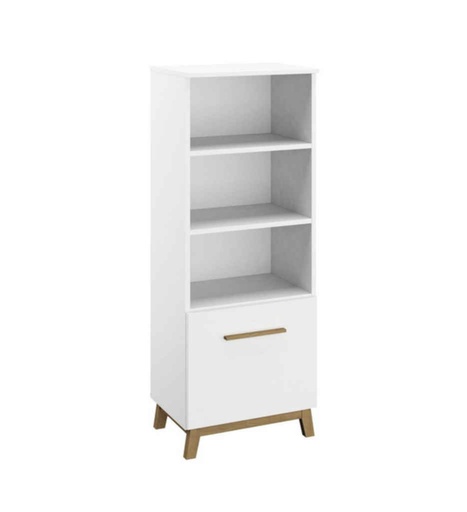 [040084] ETAGERE 1T/3C-AD134.8403-BLANC NEIGE/ CHENE MASSIF-CARLSSON