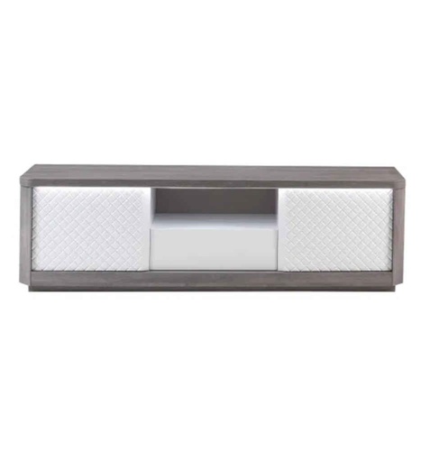 [0200276] MEUBLE TV 170 CM-CHENE GRIS/BLANC-CARTESIA