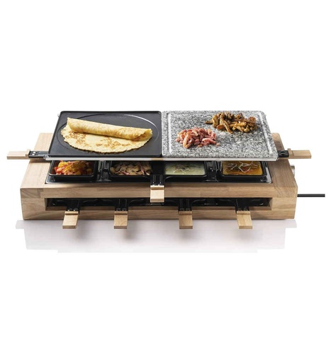 [280196] RACLETTE XL PIERRE/GRILL DE CUISSON 8PRS °BESTRON ARG300BW