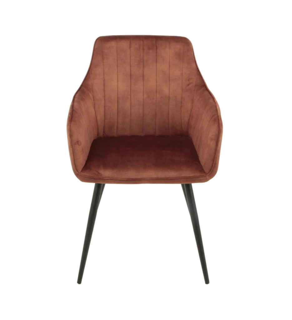 #CHAISE AVEC ACCOUDOIR 14720TC - COUNTRY VELOUR MARRON