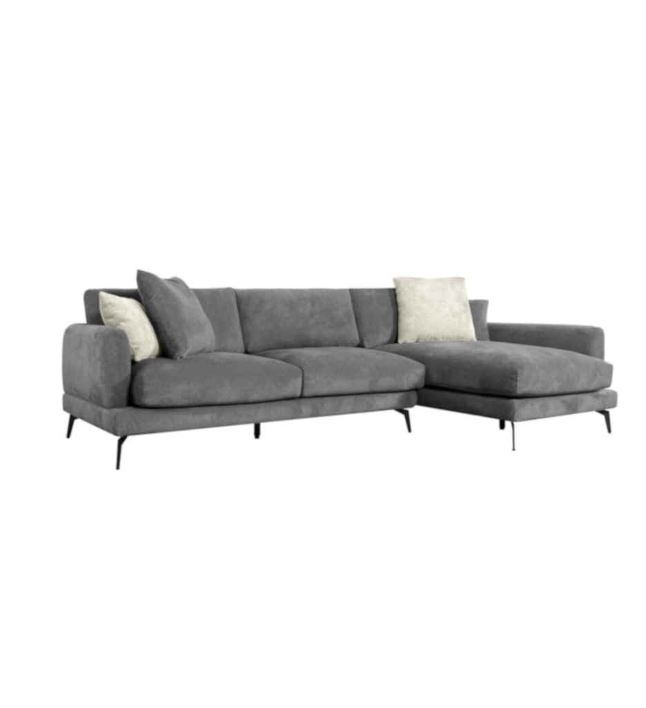 #ANGLE DROIT 2S+CH-CFL-S520-TISSU LINEN FABRIC-ENJOY-456 D.GREY-BALTIQUE