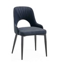 #CHAISE VELOURS NOIR-X12 BLACK-BELLA