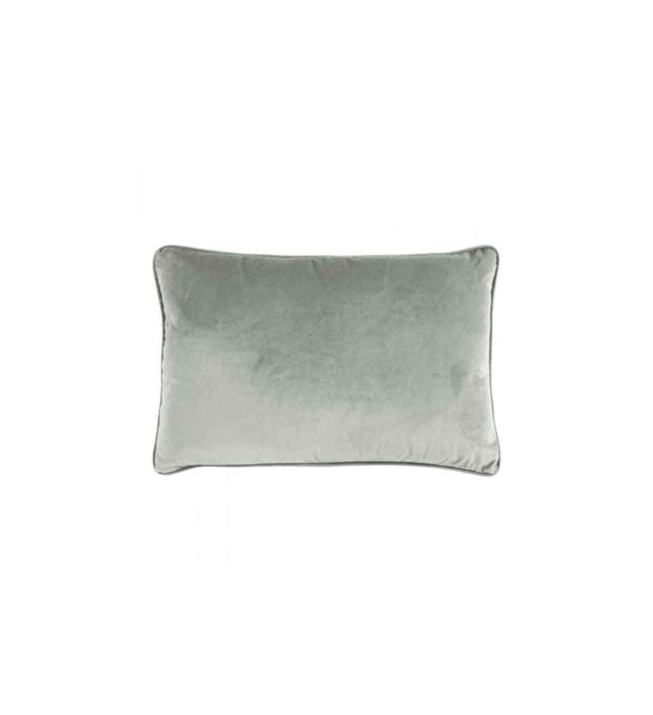 Coussin en velours gris clair 60x40-AL 604131