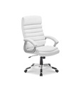#CHAISE DE BUREAU 'KENNEDY' PU BLANC 9735-2