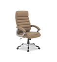 #CHAISE DE BUREAU 'KENNEDY' PU TAUPE 9735-4