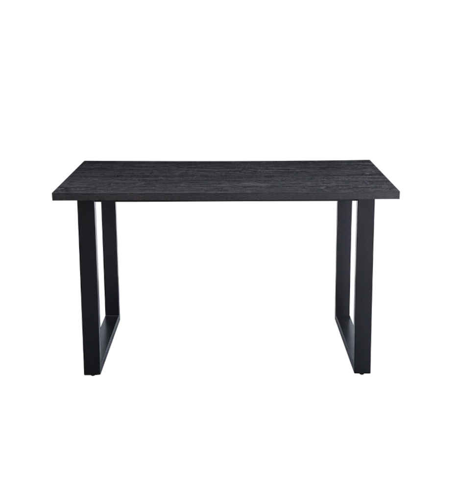 TABLE HAUTE 160/H 93 CM-PLATEAU COLORIS BRUN FONCE-51646-3-ALEXANDER