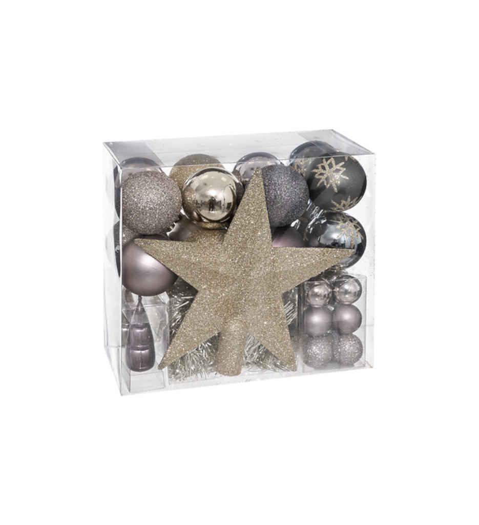 BOULES DE NOEL  KIT 44 PIECES MANOIR 694531C2