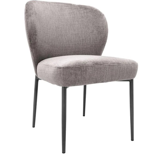 #CHAISE TISSU GRIS-52955GR-COCOON