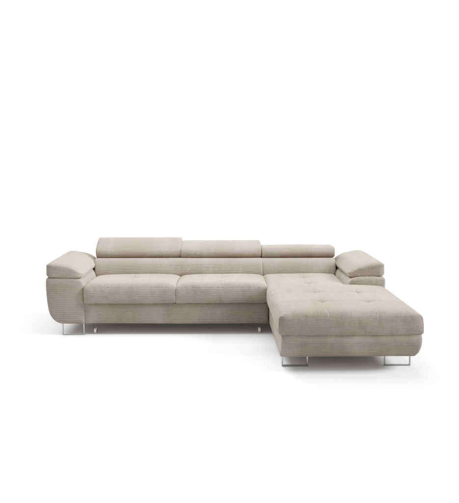 #ANGLE DROIT-CV+COFFRE -TISSU ARAGON 83-OSLO