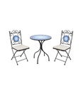 Ensemble table + 2 chaises MOSAIC