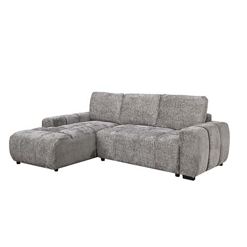 ANGLE GAUCHE-COUCHAGE+COFFRE -LHF- CHAISE W/COFFRE-TISSU SOLO GRIS 454-KF7826-SOLO 2