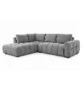 #ANGLE GAUCHE CONVERTIBLE+COFFRE-LHF-TISSU BZ1170-17 GRIS-21857-L3-GENOVA