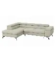 ANGLE GAUCHE CONVERTIBLE+COFFRE- HR FOAM-TISSU VIBE 08 BEIGE-TIAMO